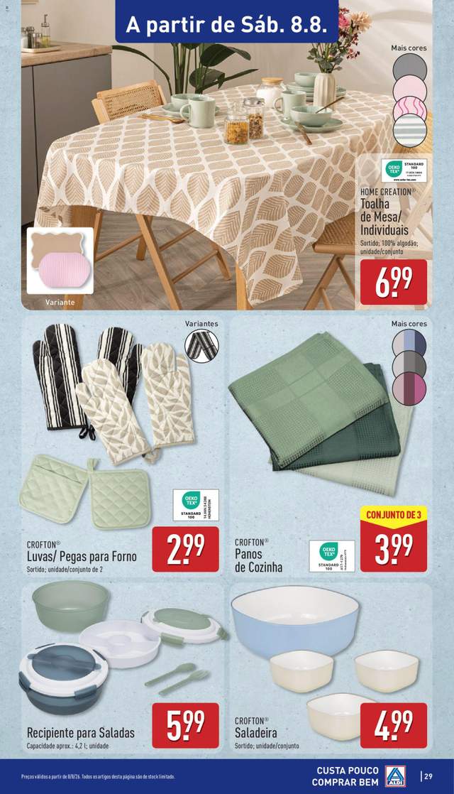 Novo folheto Aldi a partir de 03/08