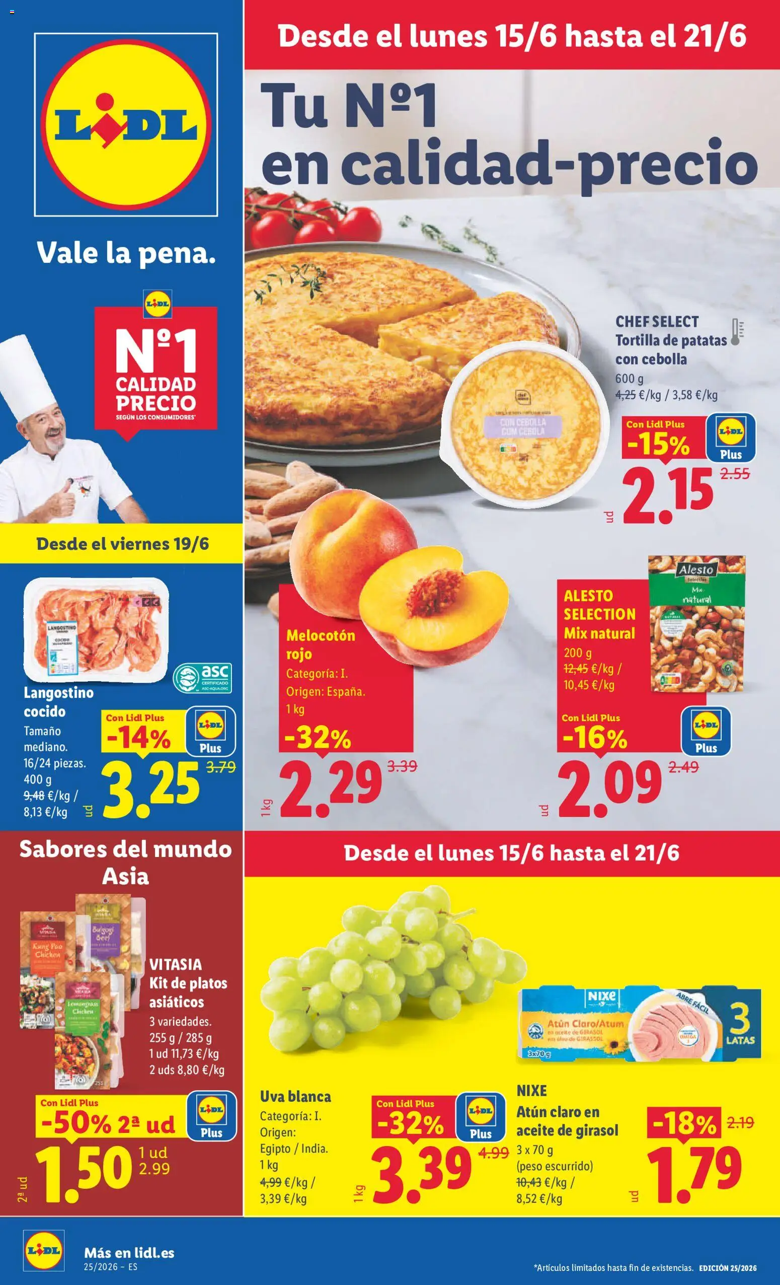 Vista previa del folleto de la tienda Lidl válido desde el 15/06/2026 