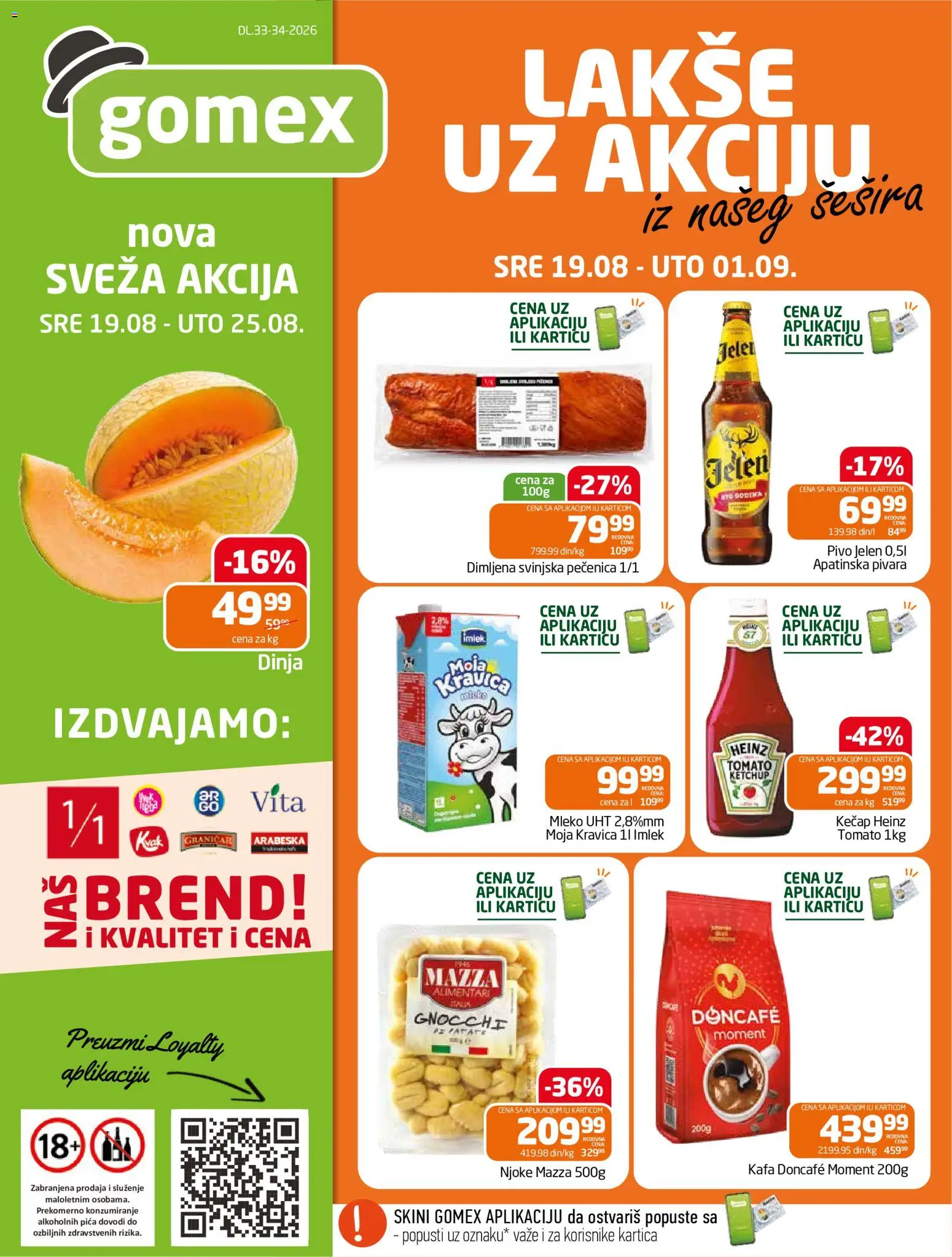 Pregled Gomex kataloga - važi od 19.08.2026