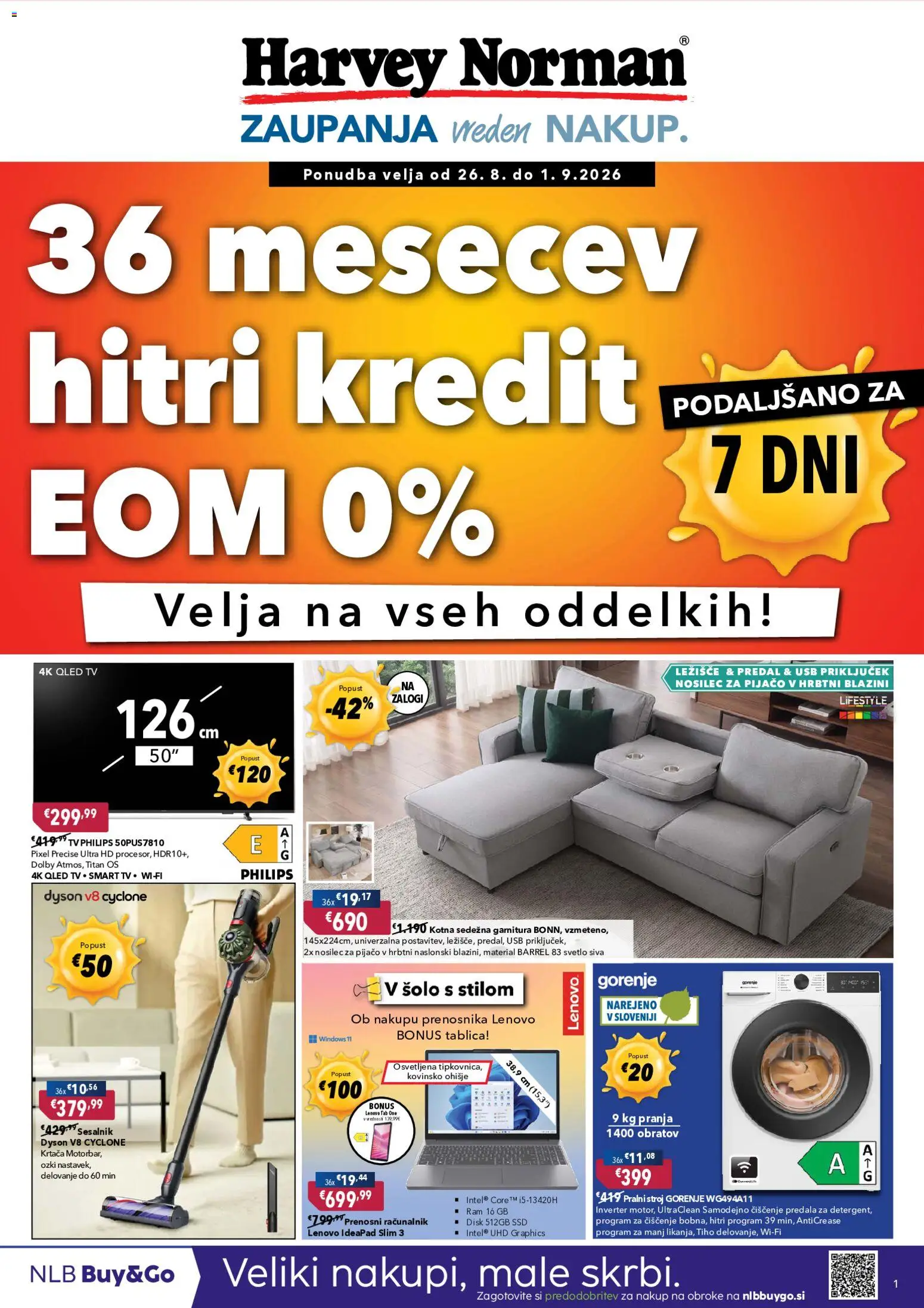 Predogled kataloga iz trgovine Harvey Norman veljaven od 26.08.2026