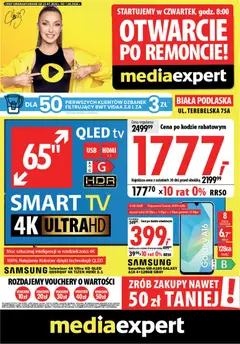 Pogląd gazetki "Mediaexpert promocje - Otwarcie po remoncie Biała Podlaska" ze sklepu Mediaexpert ważnej od 23.07.2026
