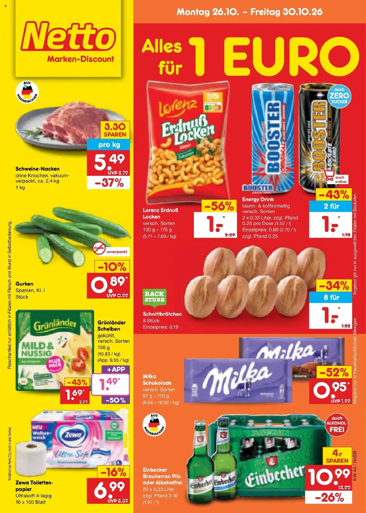 Vorschau von dem Prospekt des Geschäftes Netto Marken-Discount, gültig ab dem 26.10.2026