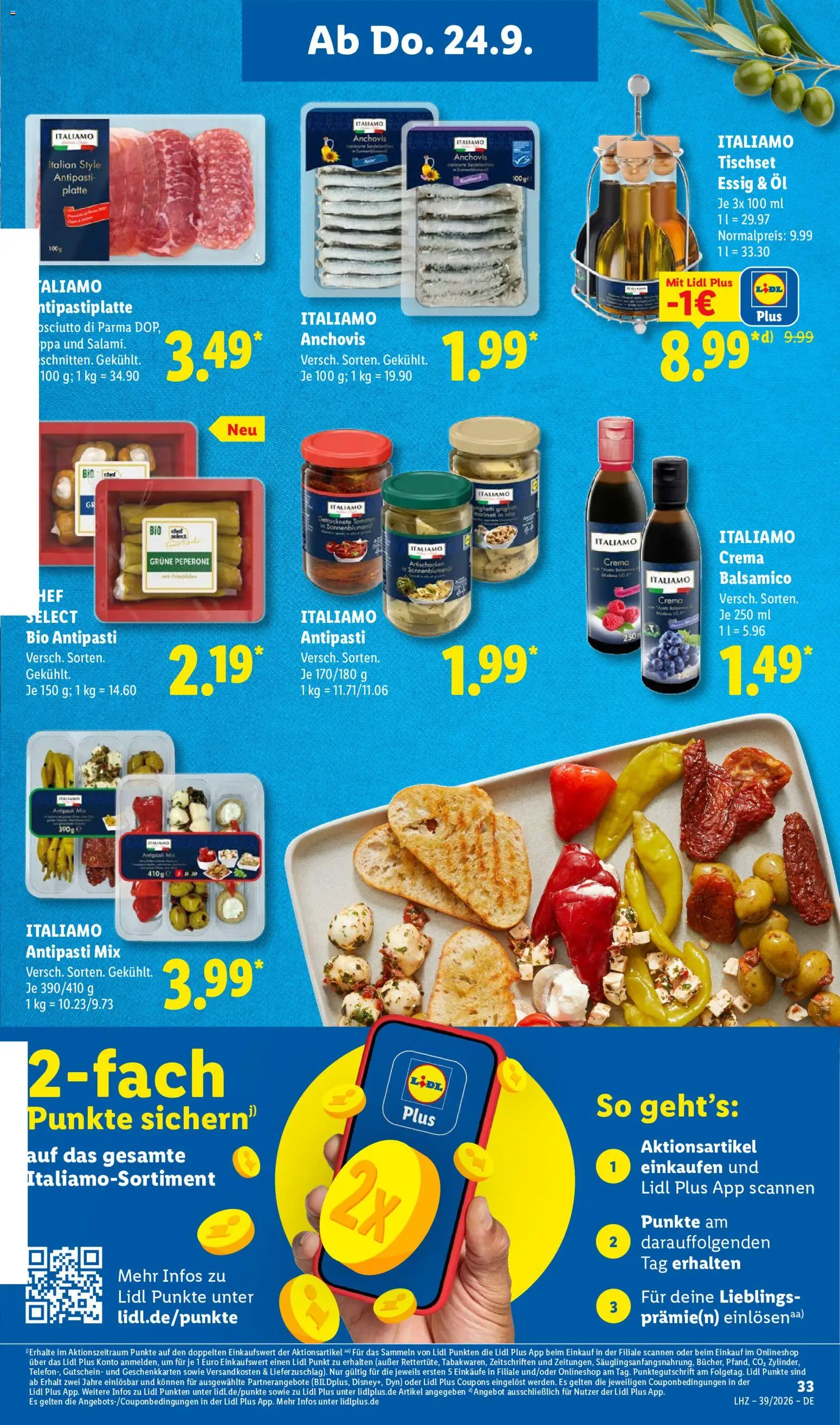 Vorschau von dem Prospekt des Geschäftes Lidl, gültig ab dem 21.09.2026 - Öl, Balsamico, Essig