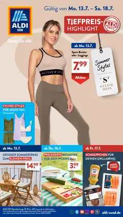 Vorschau von dem Prospekt des Geschäftes Aldi Süd, gültig ab dem 13.07.2026