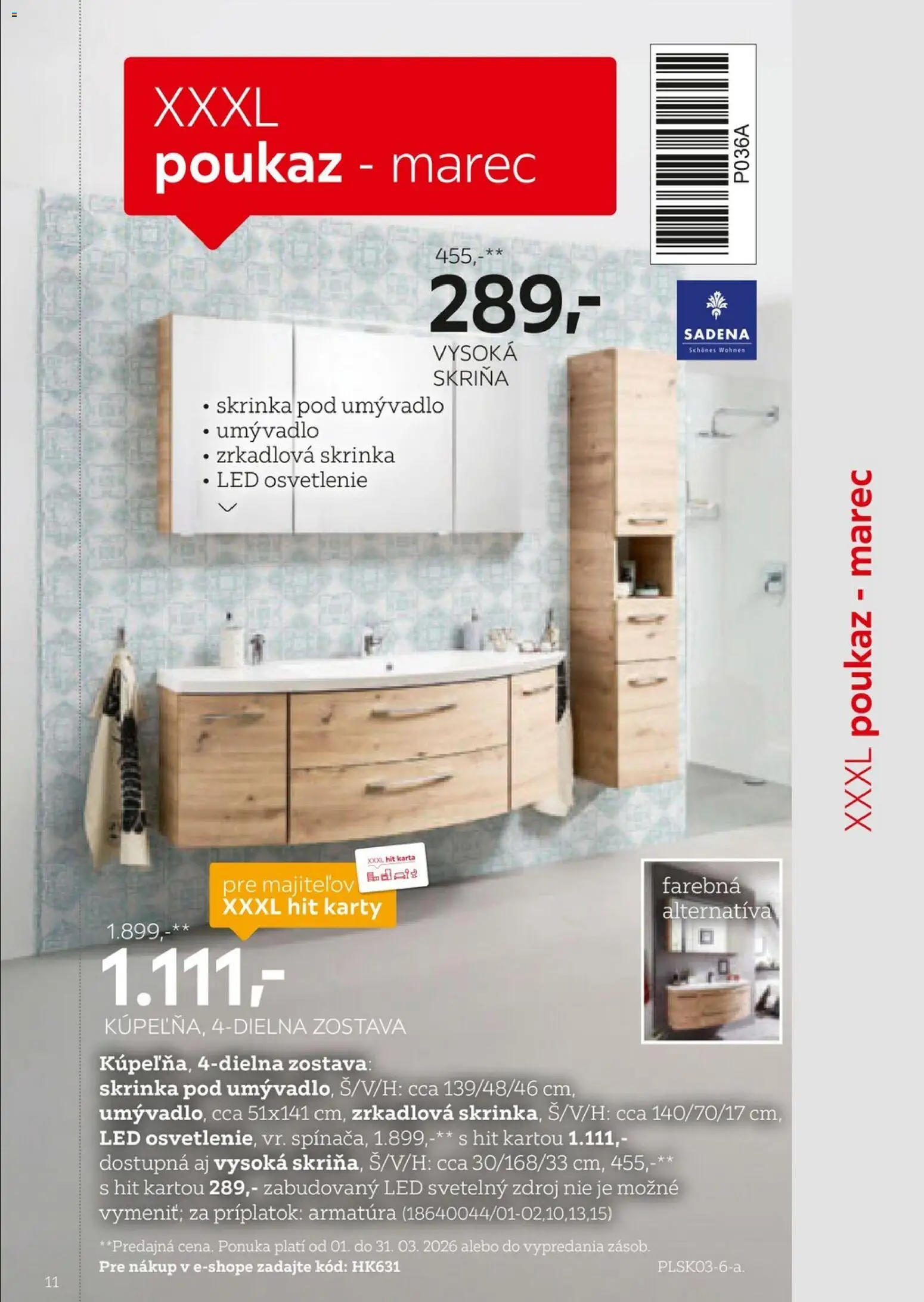 Náhľad XXXLutz letáku platného od 01.02.2026 - Umývadlo, Skrinka, Led, Skriňa, Skrinka pod umývadlo, Led osvetlenie, Osvetlenie