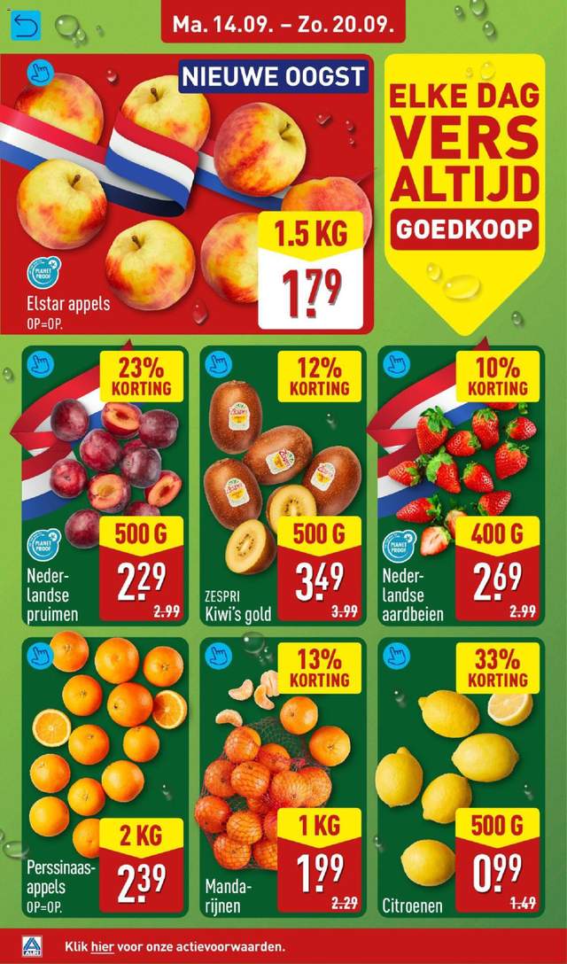Nieuwe Aldi folder vanaf 14-09