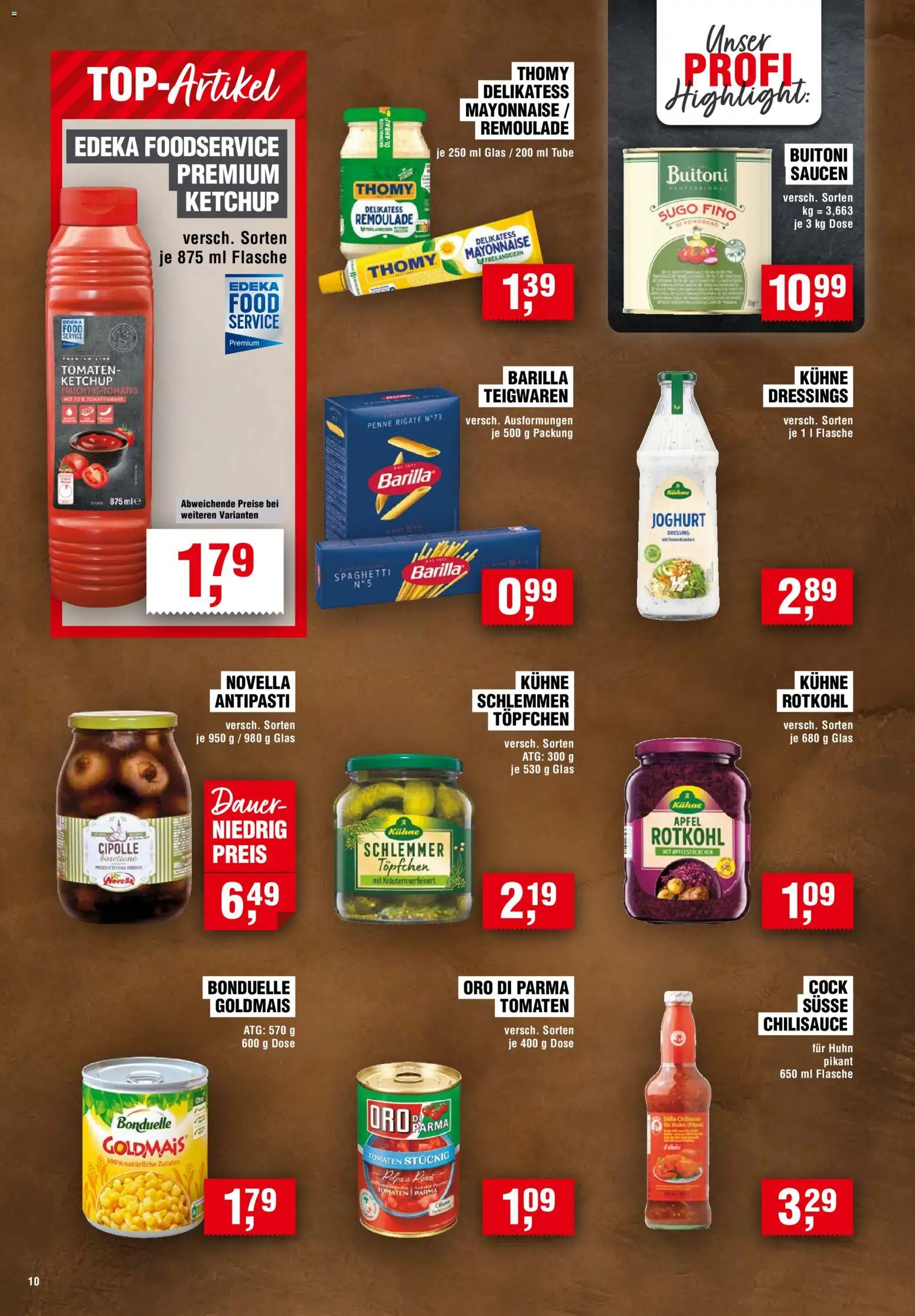 Vorschau von dem Prospekt des Geschäftes Handelshof, gültig ab dem 05.11.2026 - Äpfel, Joghurt, Rotkohl, Mayonnaise, Barilla, Tomaten, Ketchup, Oro di parma