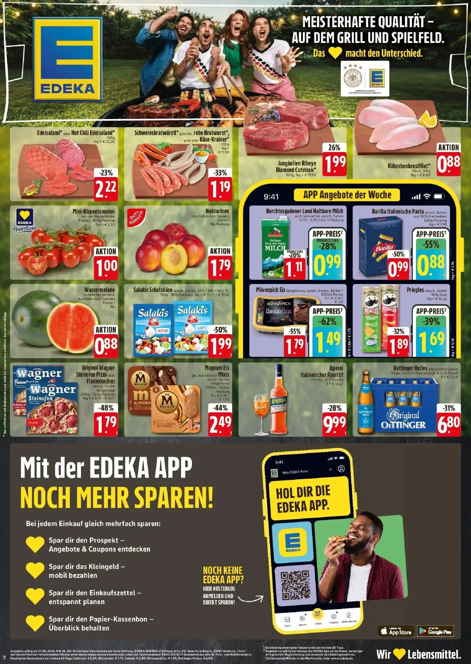 Vorschau von dem Prospekt des Geschäftes Edeka, gültig ab dem 26.06.2026