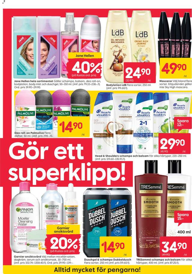 Nytt Rusta reklamblad från 12/10