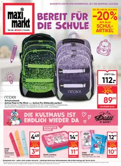 Vorschau der Angebote: Maximarkt Maximarkt Bereit für die Schule gültig ab 30.07.2026
