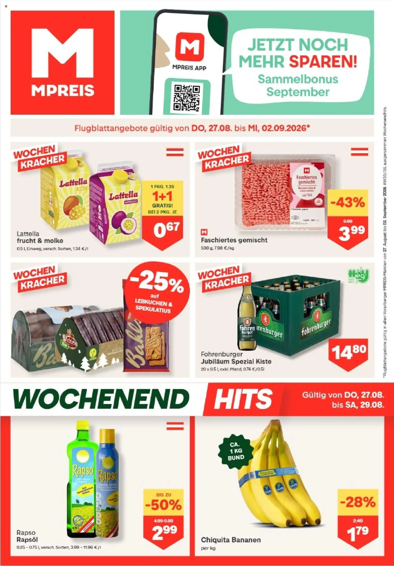 Vorschau der Angebote: MPREIS MPREIS Hohenems gültig ab 27.08.2026