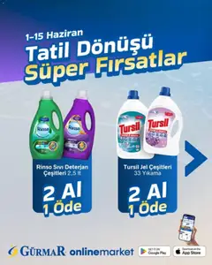 Gürmar Gürmar Katalog 01.06.2026 - Broşürünün önizlemesi