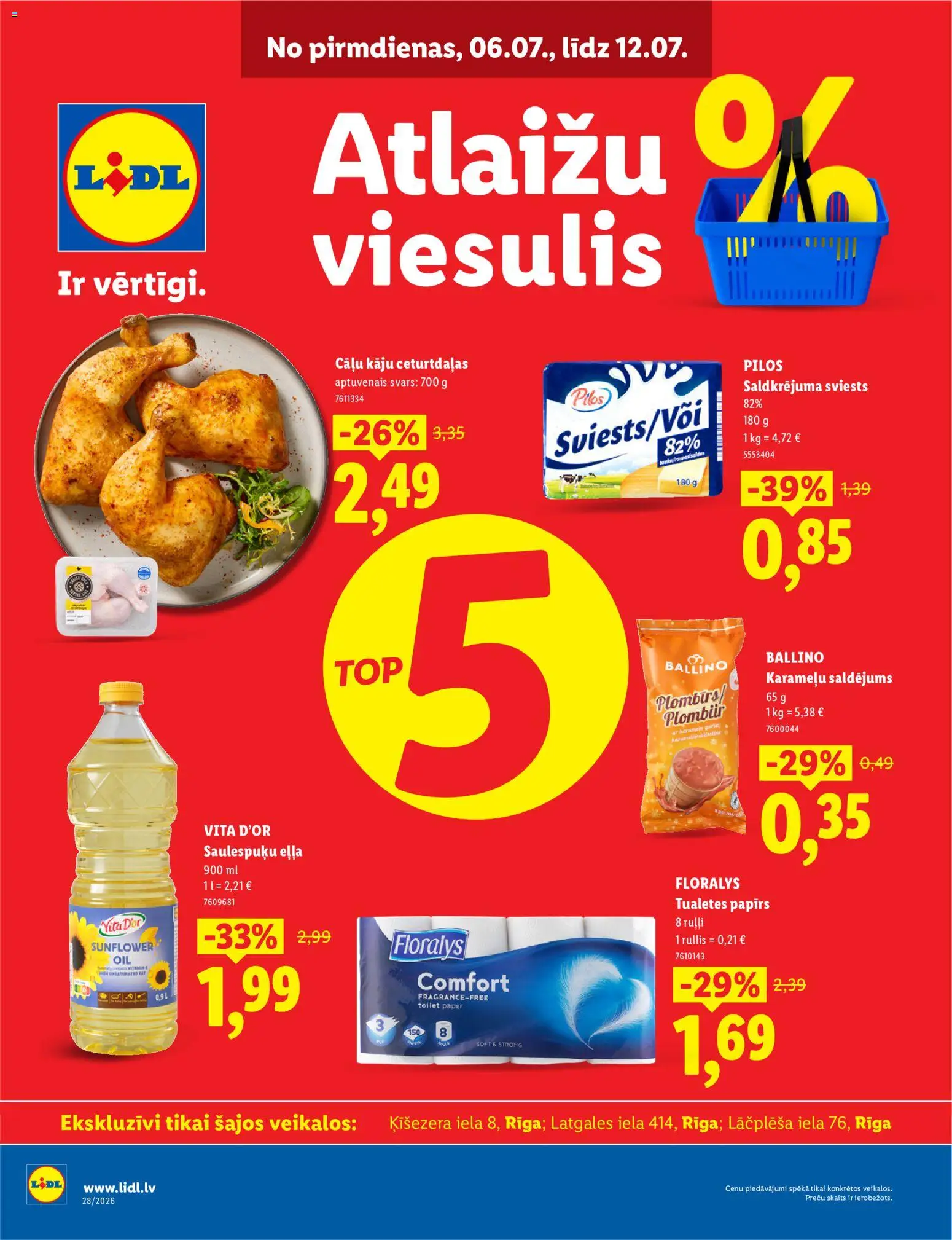 Skatīt Lidl akciju bukletu, derīgs no 06.07.2026.