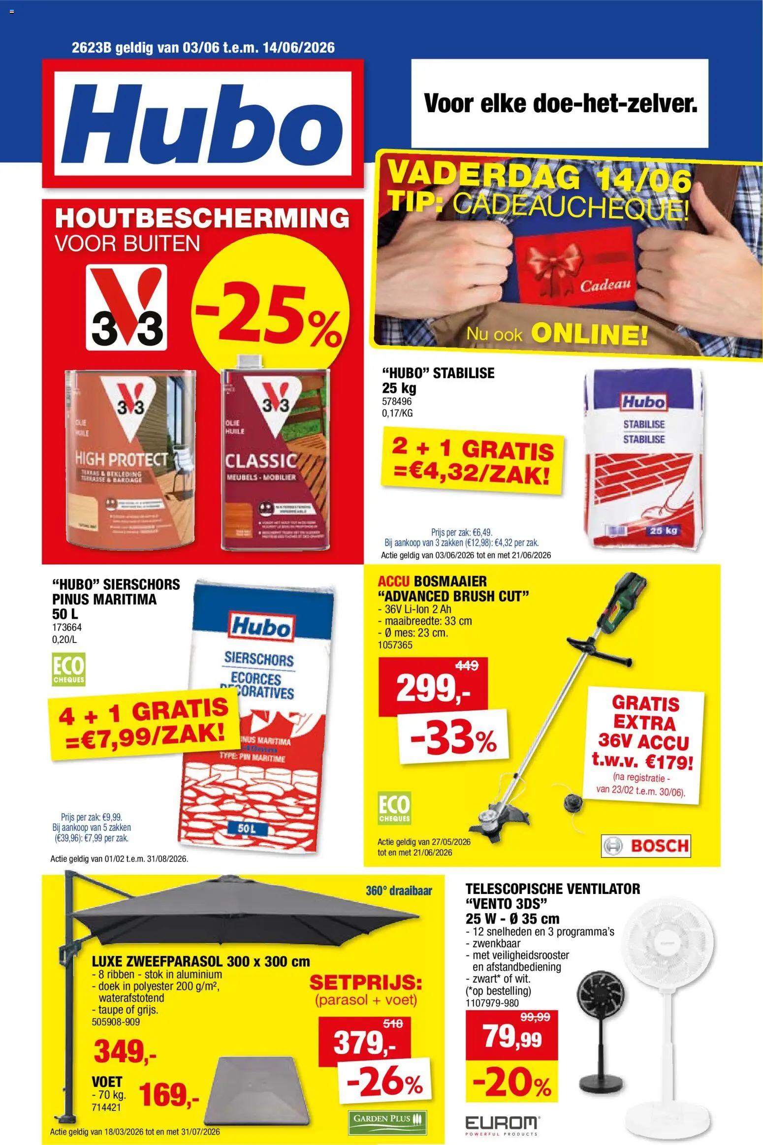 Prévisualisation de Hubo Folder du magasin Hubo formulaire valide 03/06/2026
