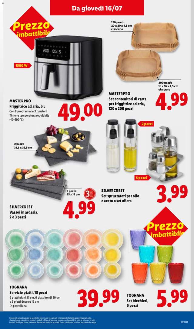 Nuovo volantino Lidl dal 16/07