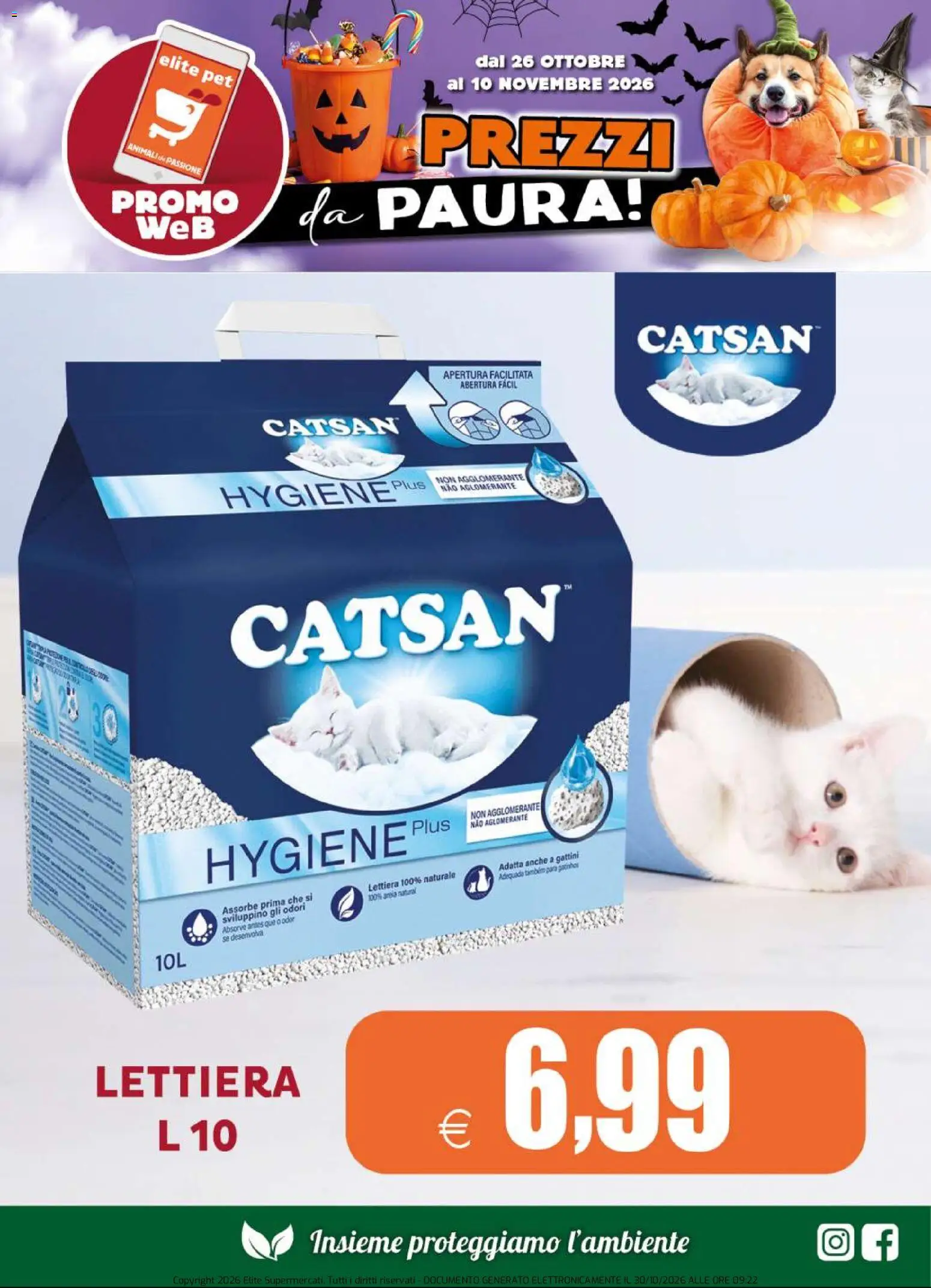 Anteprima dell'opuscolo Elite Supermercati volantino Pet dal negozio Elite Supermercati valido da 26/10/2026