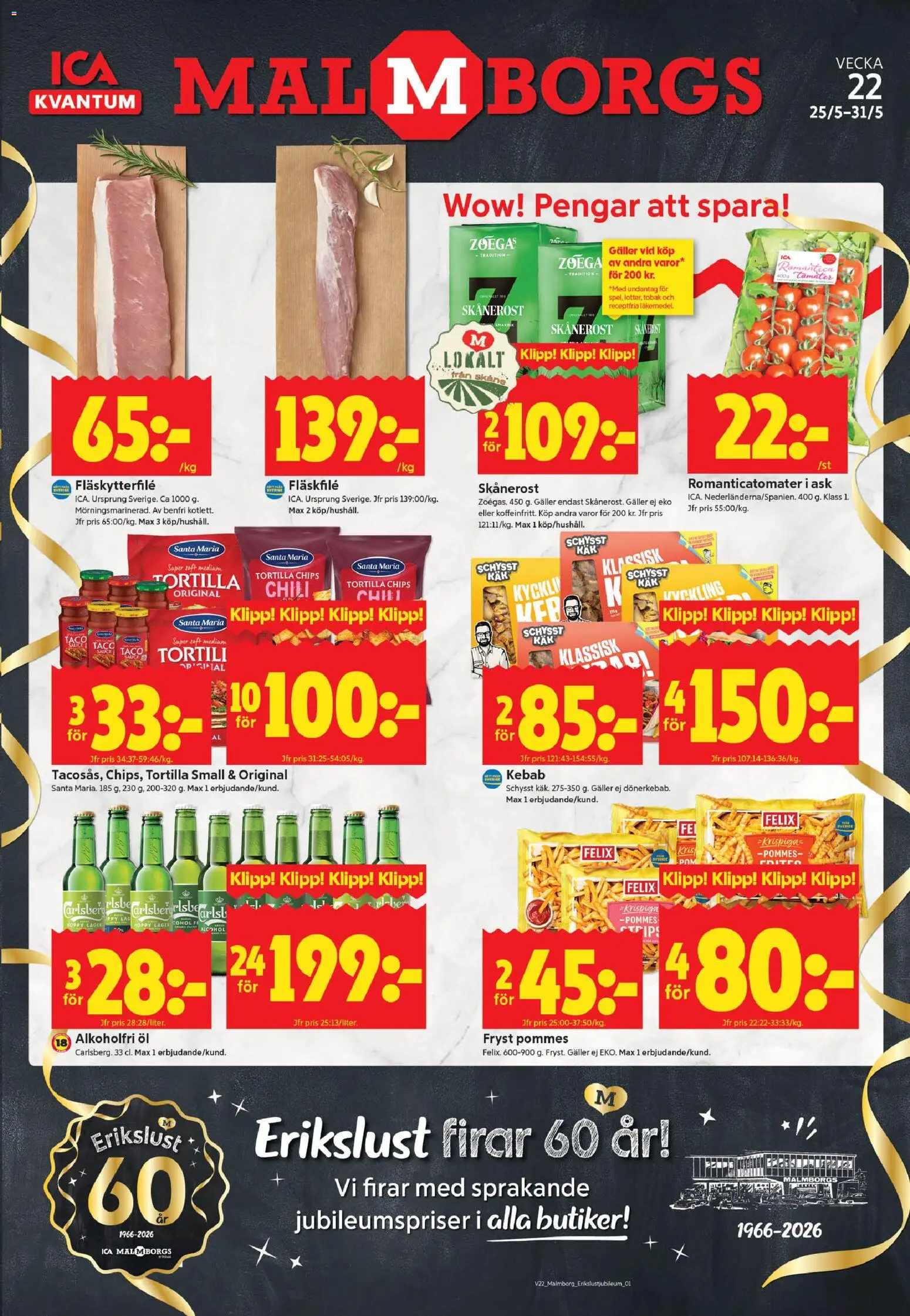 Förhandsgranska reklamblad Malmö från butik ICA Kvantum gäller från 25/05/2026