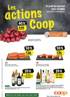 Vorschau des Merkblatts Coop aktionen FR vom Shop Coop gültig von 25.06.2026 bis 01.07.2026