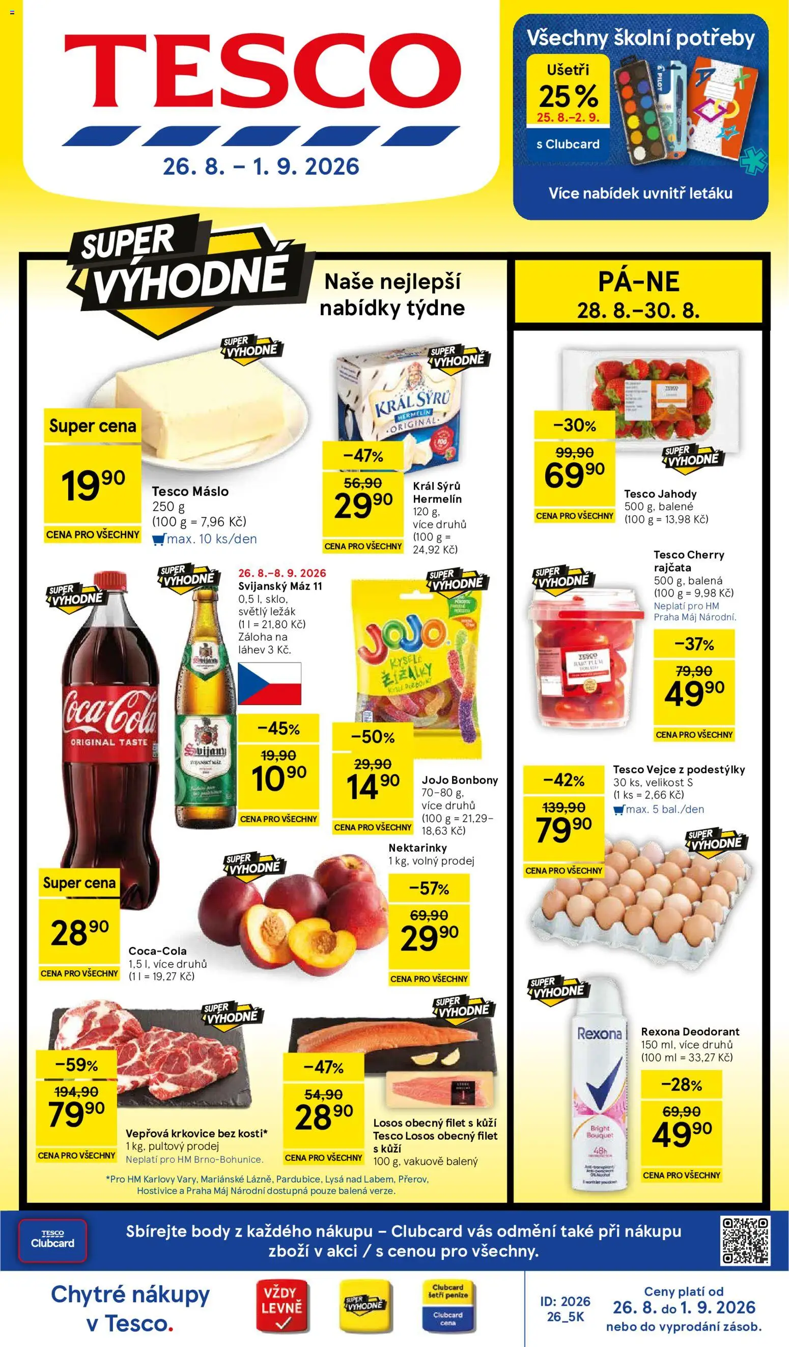 Náhled nabídky: Tesco Tesco leták - Hypermarket platný od 26.08.2026