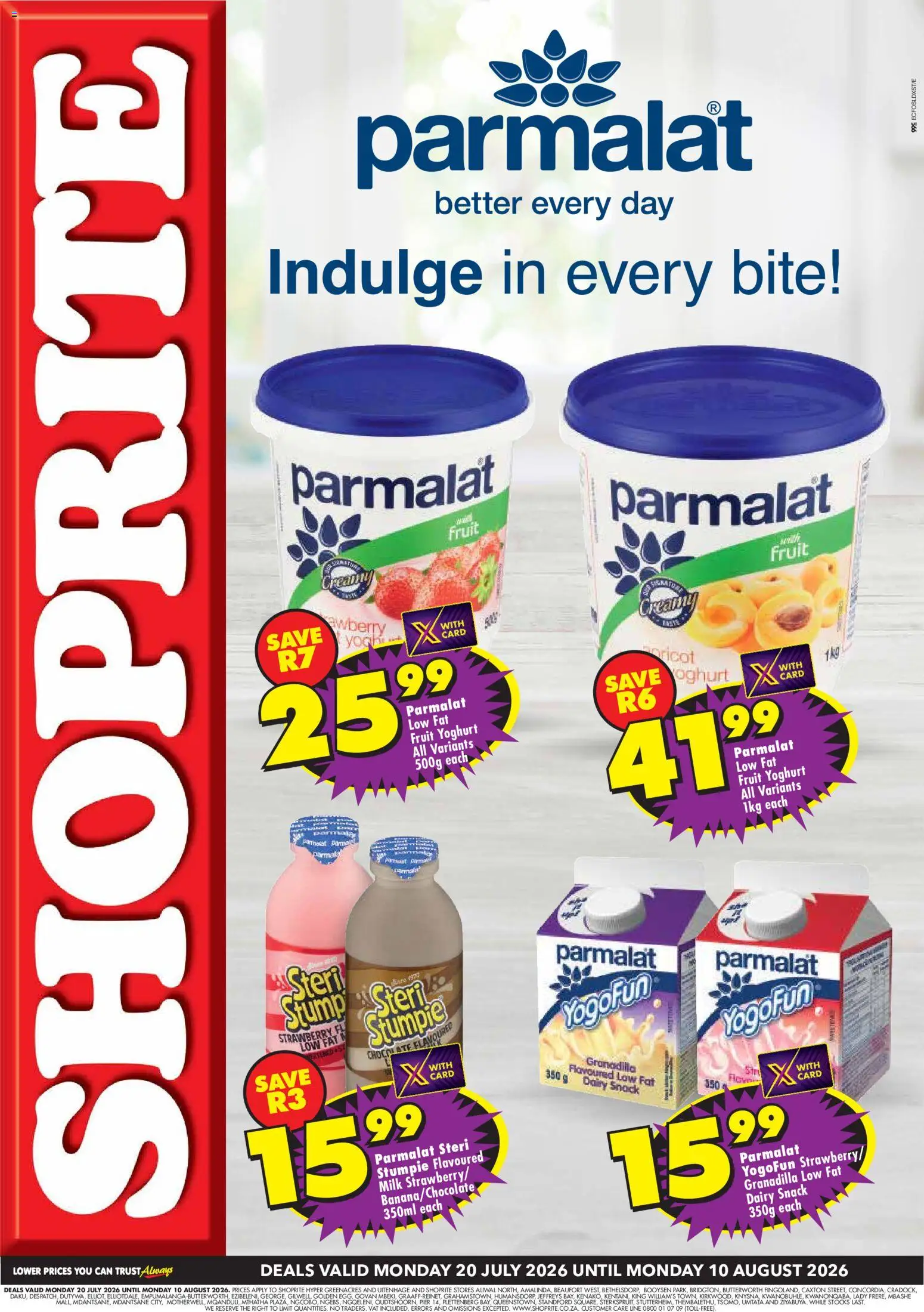 Preview of Shoprite flyer valid from 20/07/2026