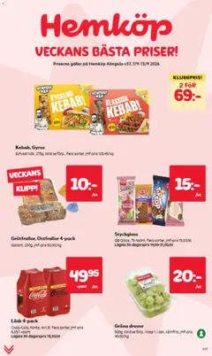 Förhandsgranska reklamblad Hemköp erbjudanden från butik Hemköp gäller från 07/09/2026