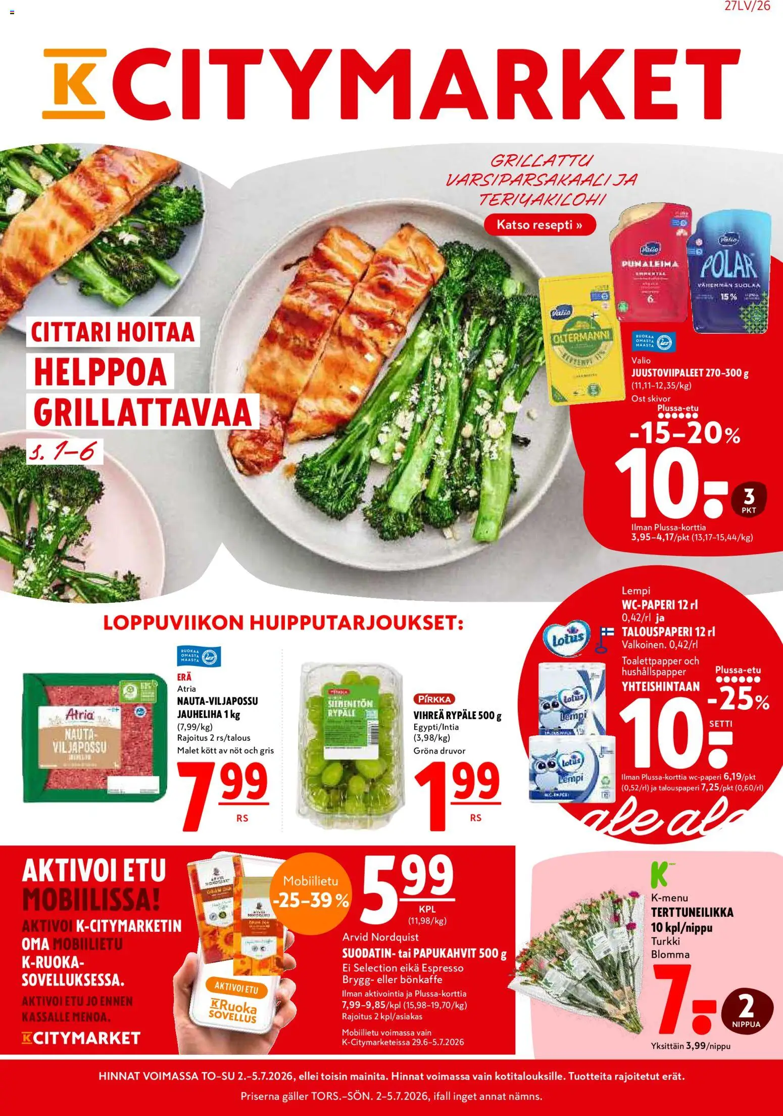 Kaupan K-Citymarket K-Citymarket tarjoukset esikatselu, voimassa 02/05/2026