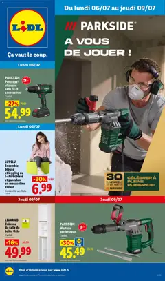 Prévisualisation de LIDL catalogue les bonnes affaires Exclu Web du magasin LIDL formulaire valide 06/07/2026