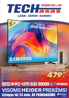 TECHasas parduotuvės leidinio TECHasas leidinys galiojančio nuo 2026.10.08 peržiūra