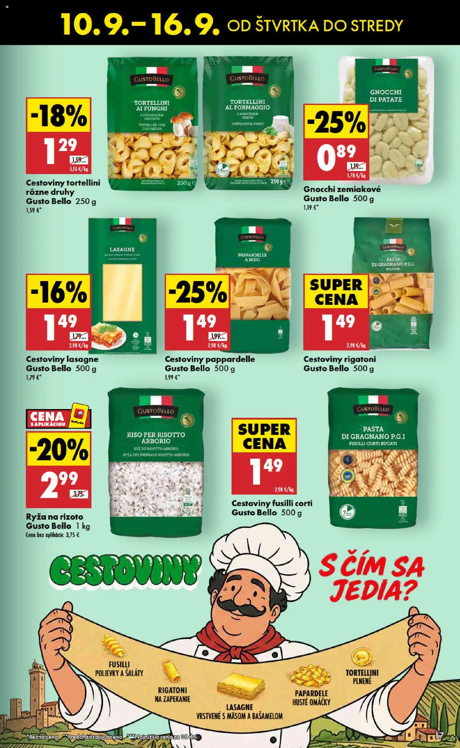 Náhľad Biedronka letáku platného od 10.09.2026 - Polievky, Lasagne, Cestoviny, Gnocchi, Fusilli, Ryža, Omáčky
