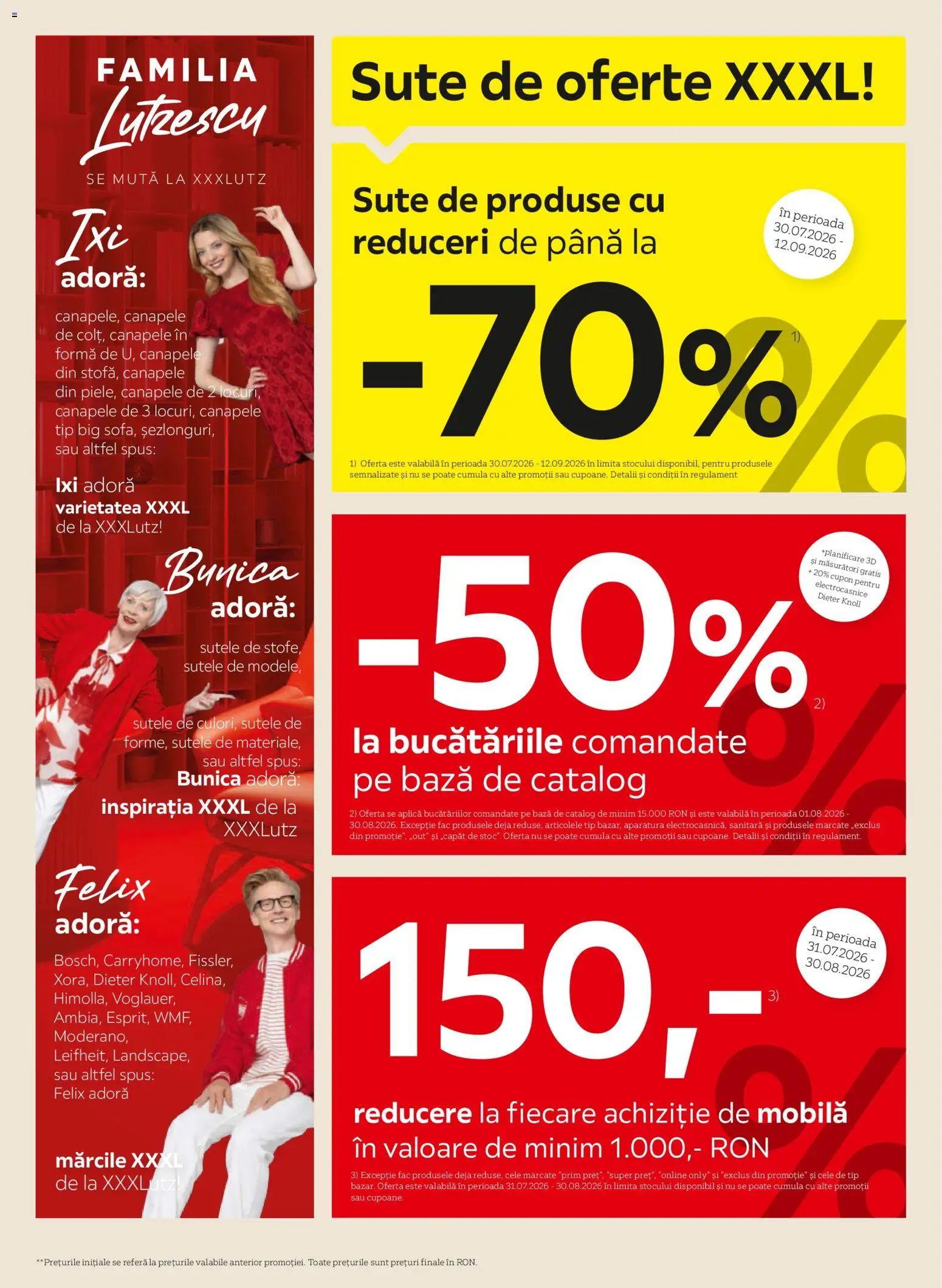 Previzualizarea de cataloage: XXXLutz XXXLutz Catalog valabil de la 03.08.2026 - Tip, Aplică