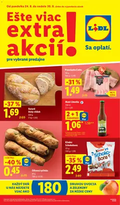 Náhľad Lidl letáku platného od 24.08.2026