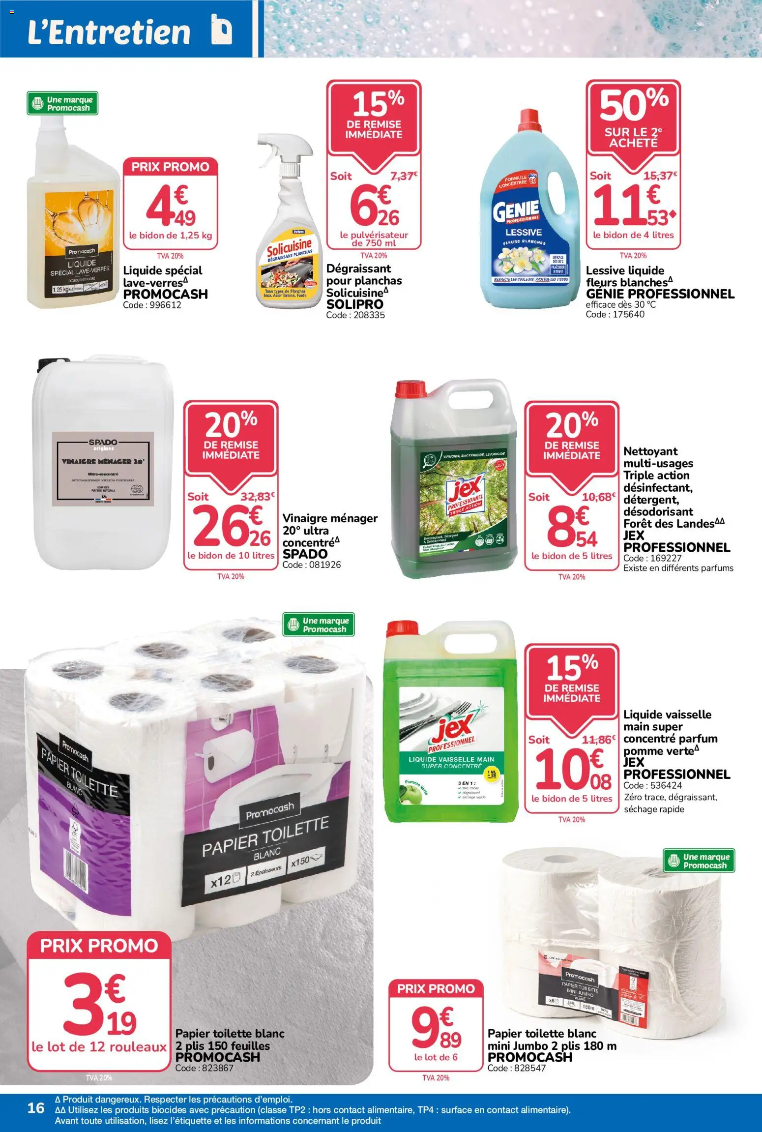 Prévisualisation de Promocash catalogue Rendez-vous Promos du magasin Promocash formulaire valide 29/10/2026 - Fleurs, Parfum, Pomme, Vaisselle, Lessive, Pulvérisateur, Liquide vaisselle, Lessive Liquide