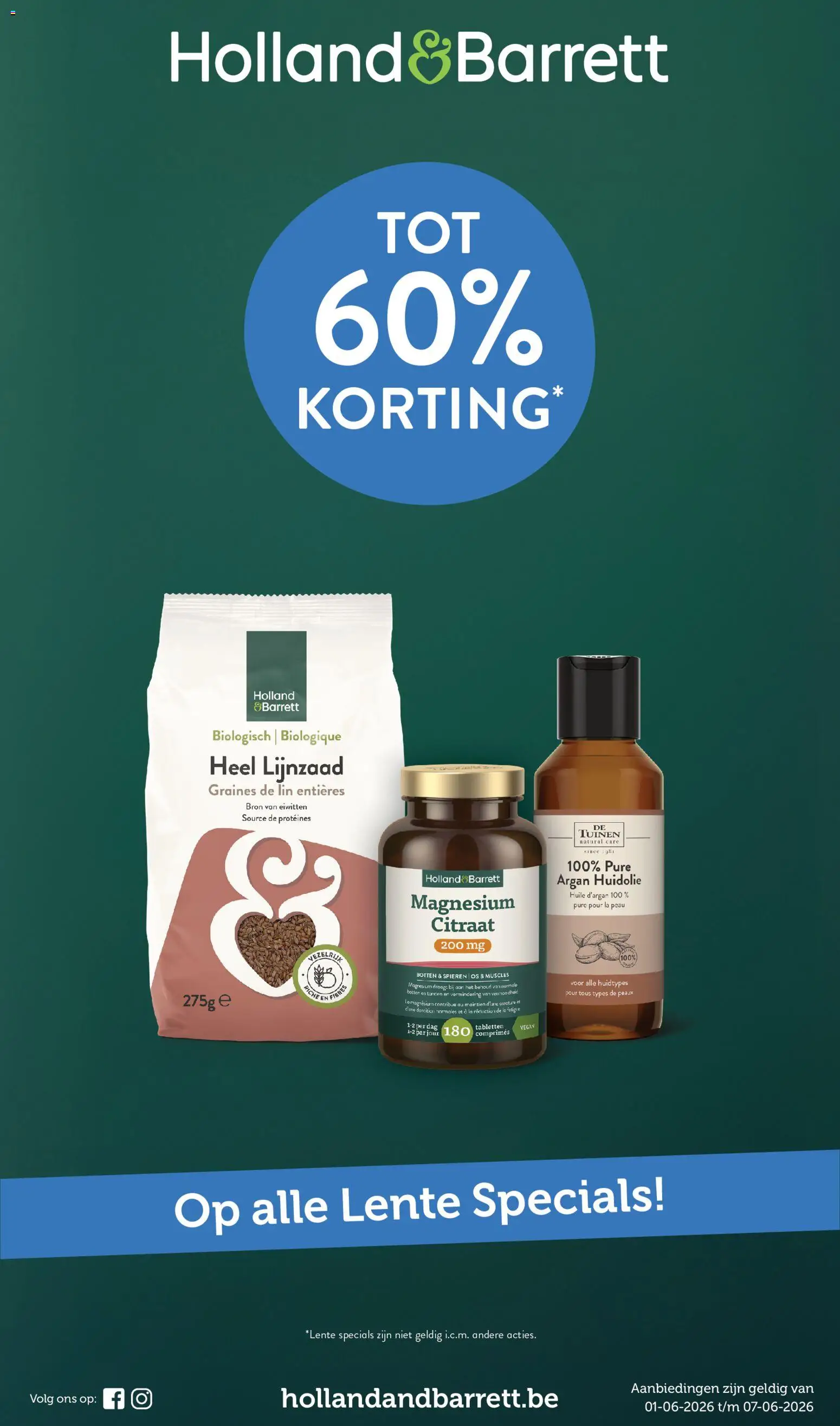 Voorbeeld van Holland & Barrett Folder / Publicité van winkel Holland & Barrett geldig vanaf 01/06/2026