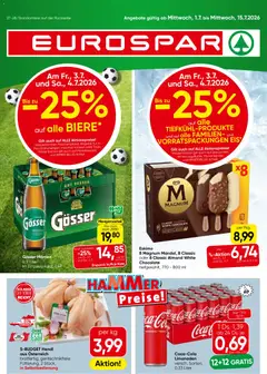 Vorschau der Angebote: Eurospar Eurospar Flugblatt gültig ab 01.07.2026