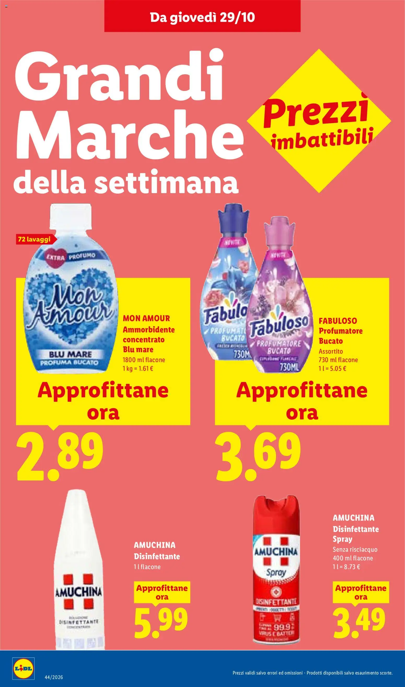 Anteprima dell'opuscolo Lidl volantino dal negozio Lidl valido da 29/10/2026