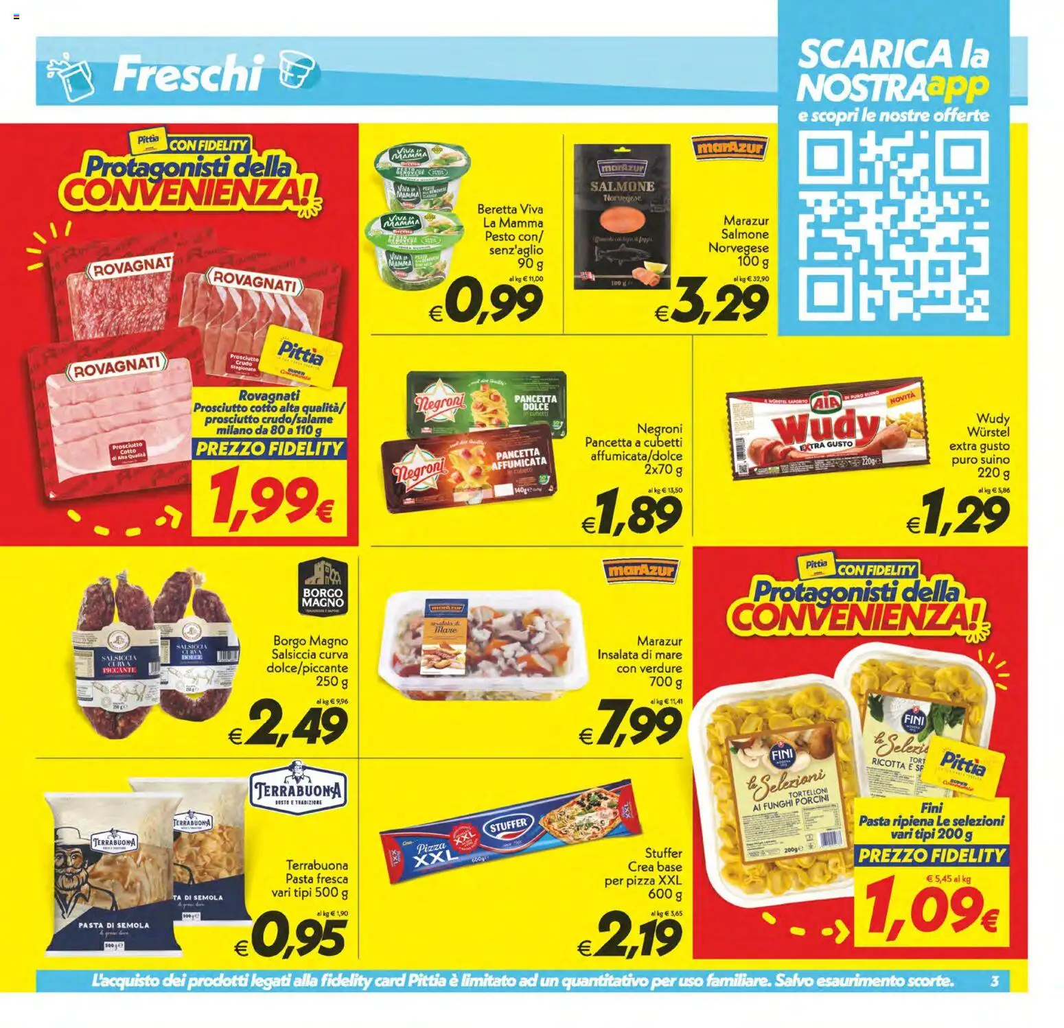 Anteprima dell'opuscolo SuperConveniente volantino Gela, Vittoria dal negozio SuperConveniente valido da 23/10/2026 - Pasta, Insalata, Prosciutto, Pesto, Prosciutto Cotto, Pancetta, Suino, Pasta di semola