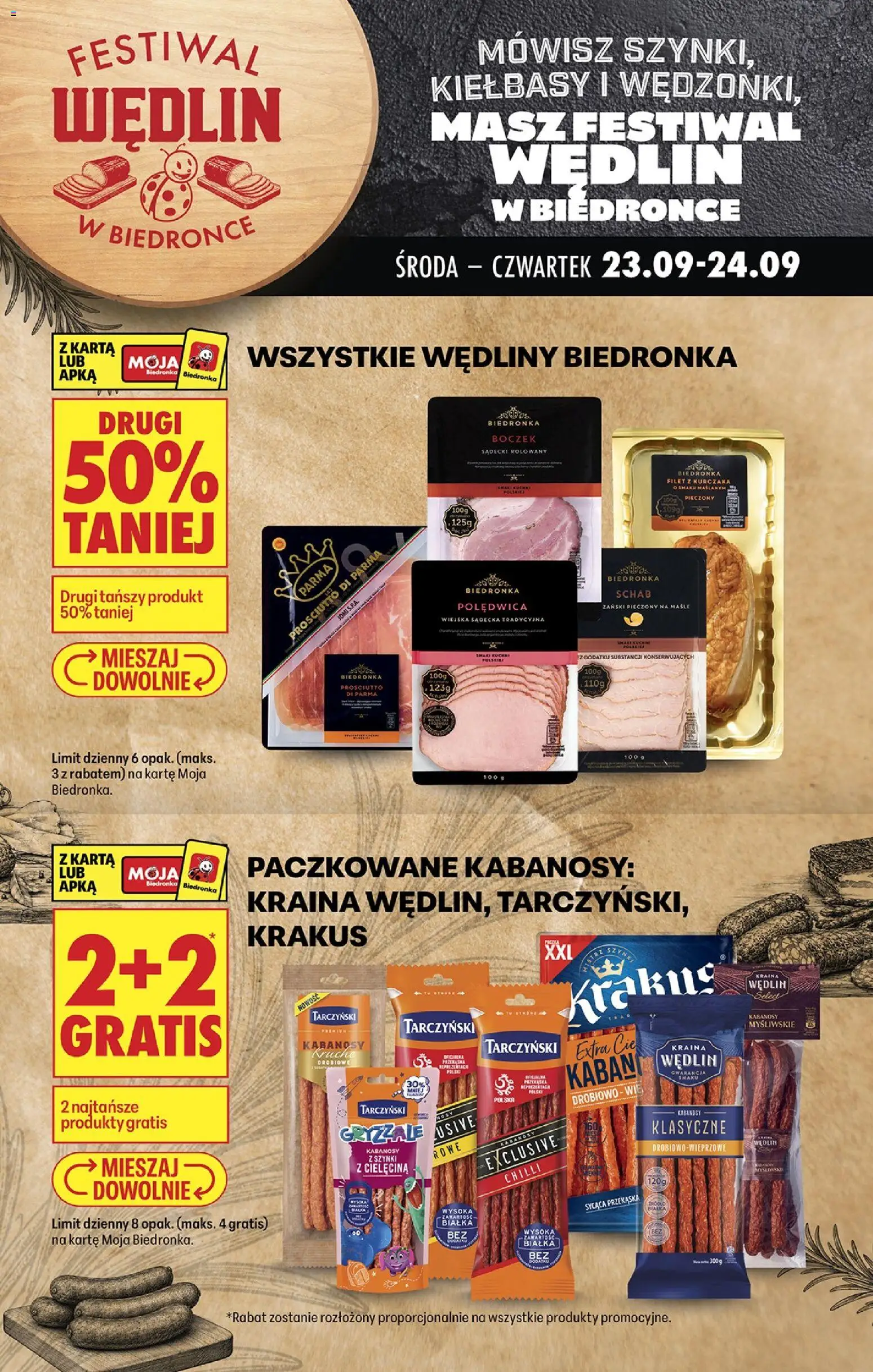 Pogląd gazetki "Biedronka gazetka - Festiwal wędlin" ze sklepu Biedronka ważnej od 21.09.2026