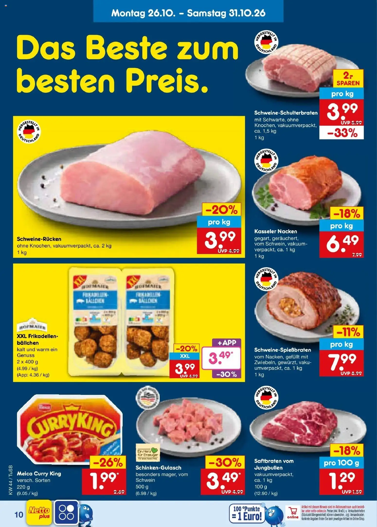 Vorschau von dem Prospekt des Geschäftes Netto Marken-Discount, gültig ab dem 26.10.2026