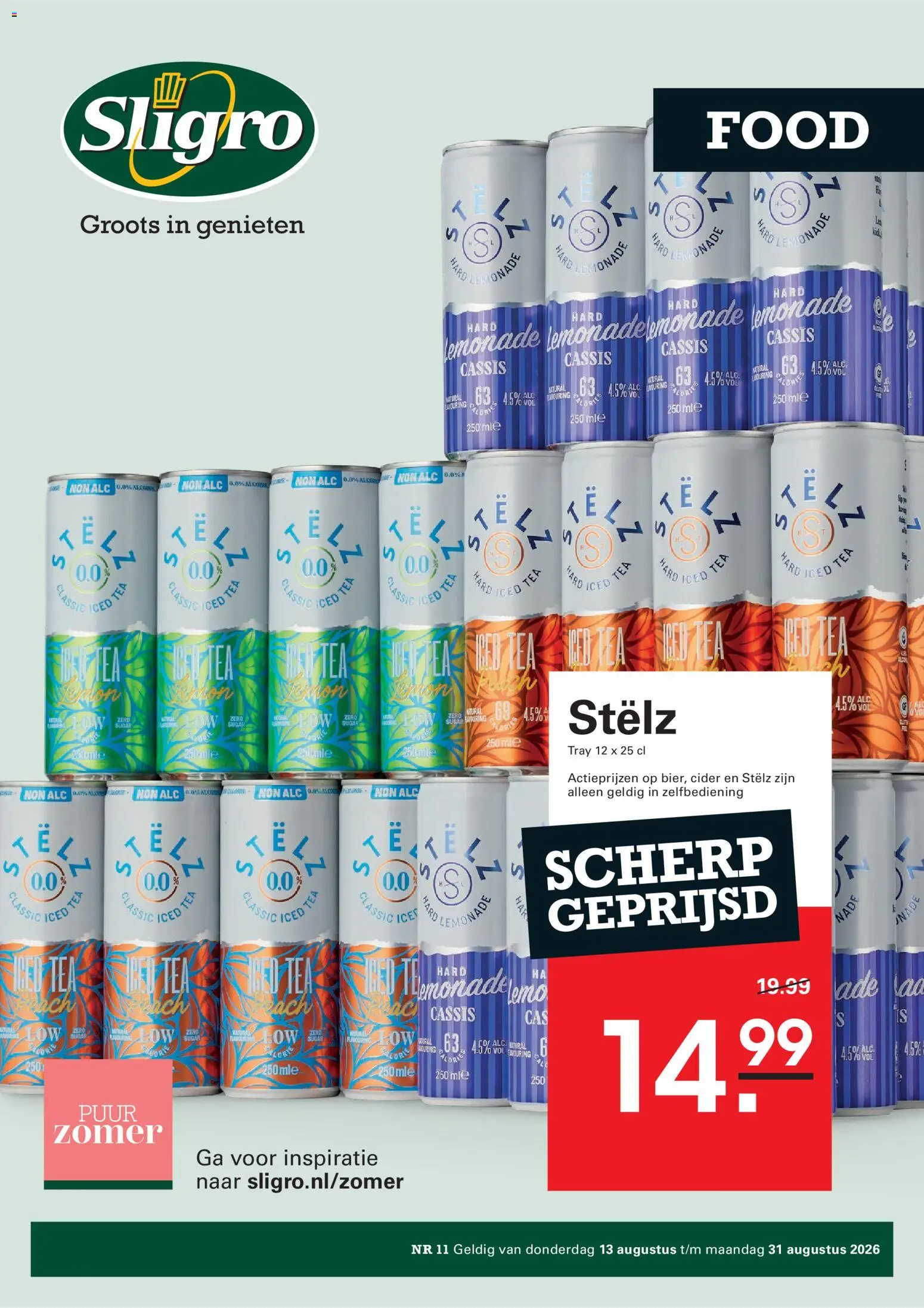 Voorbeeld van Sligro Folder Food van winkel Sligro geldig vanaf 13/08/2026 - La, Cider, Cassis, Was