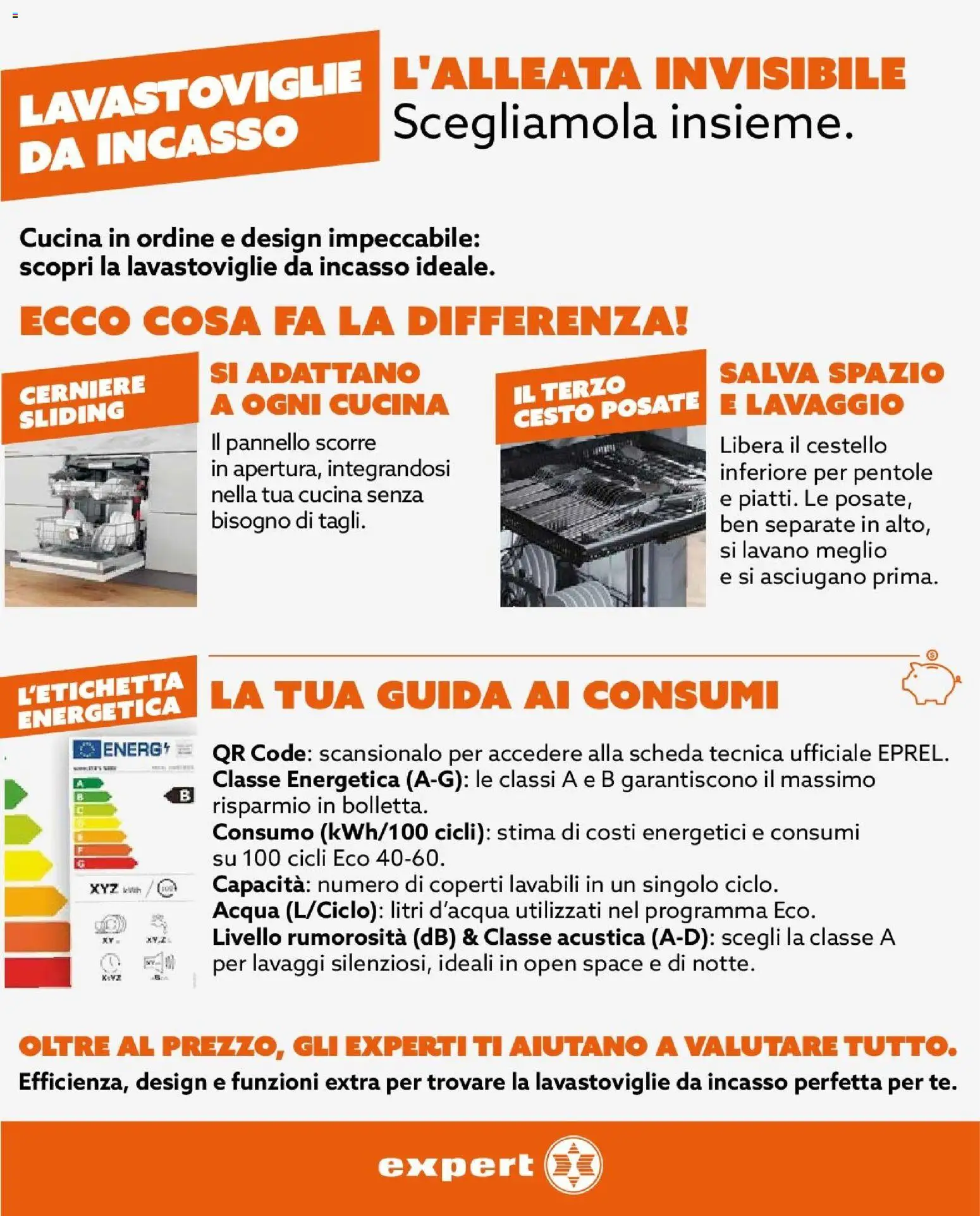 Anteprima dell'opuscolo Expert volantino Cucina perfetta dal negozio Expert valido da 22/10/2026 - Acqua, Lavastoviglie da incasso, Lavastoviglie, Pentole, Posate