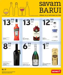 Rimi parduotuvės leidinio Rimi leidinys - Alkoholinių gėrimų galiojančio nuo 2026.08.25 peržiūra