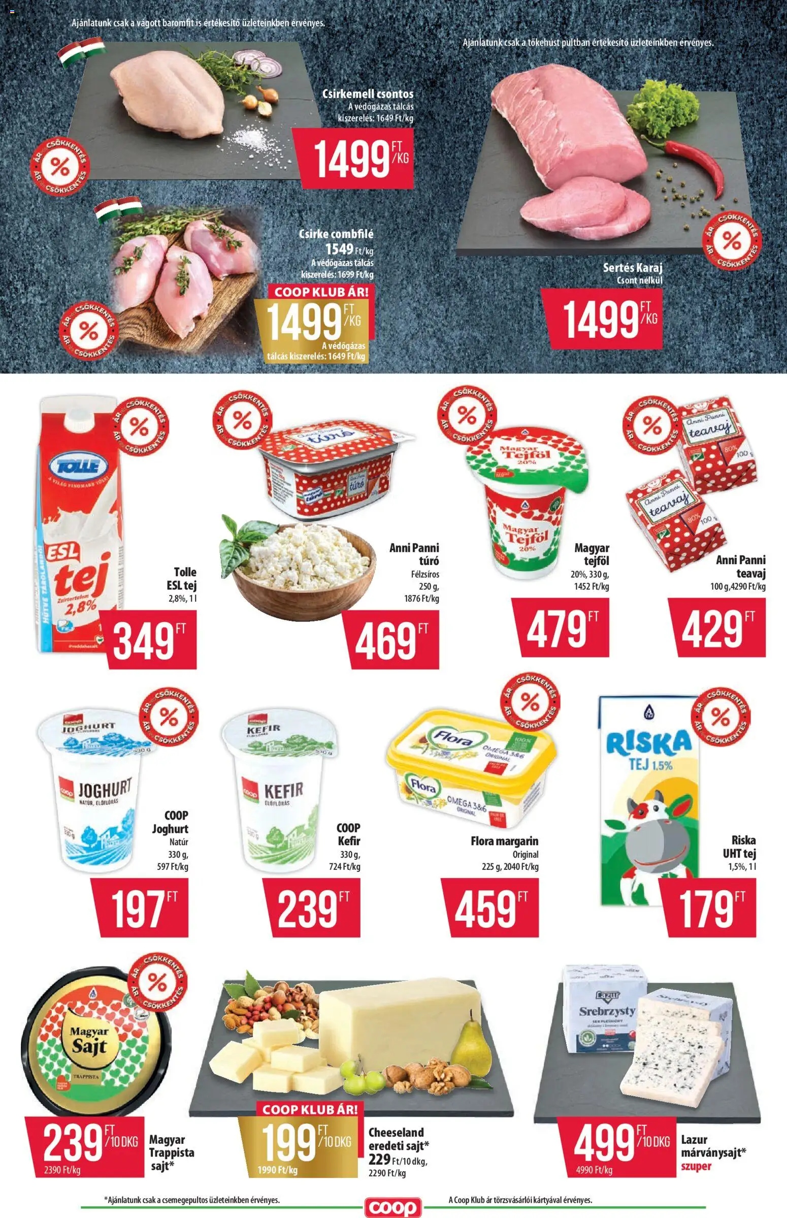 COOP - COOP - Szuper Plus / Alföld Pro-Coop megtekintése, amely érvényes 2026.10.29.-től - Csirkemell, Csirke, Tejföl, Túró, Joghurt, Margarin, Teavaj, Riska