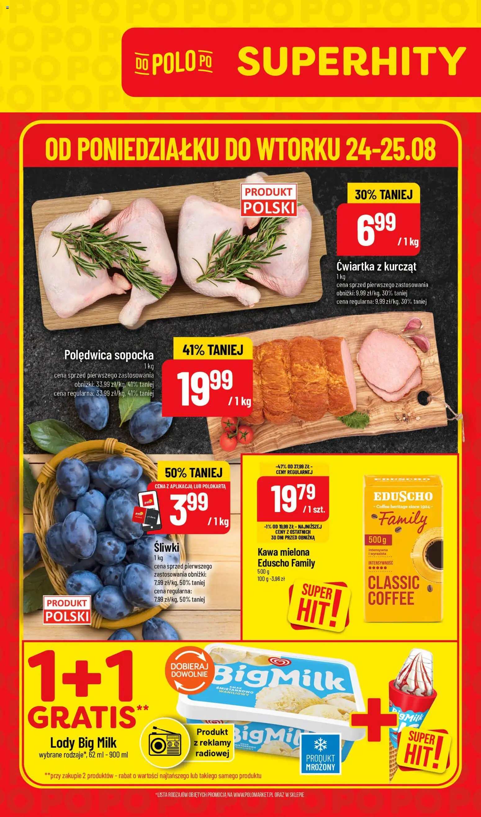 Pogląd gazetki "POLOmarket gazetka - Super Hity" ze sklepu POLOmarket ważnej od 24.08.2026