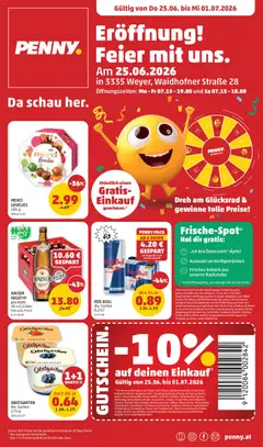 Vorschau der Angebote: Penny Markt Penny Markt Eröffnung in 3335 Weyer gültig ab 25.06.2026