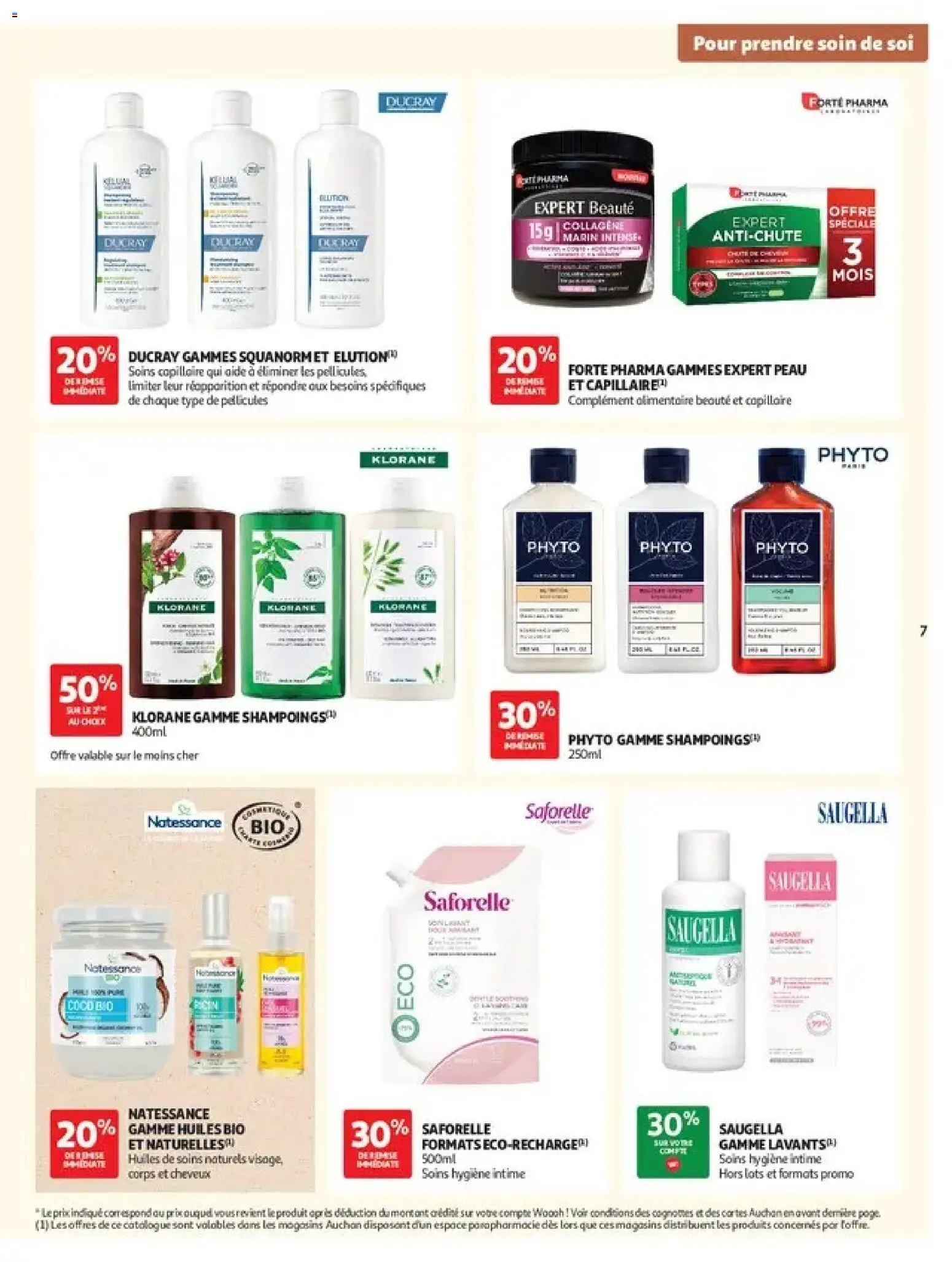 Prévisualisation de Auchan Parapharmacie, beauté du magasin Auchan formulaire valide 27/10/2026 - Hygiène, Hygiène intime