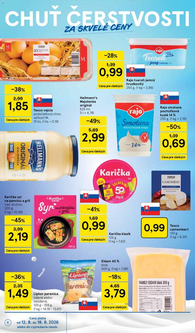 Nový Tesco leták od 12.08.