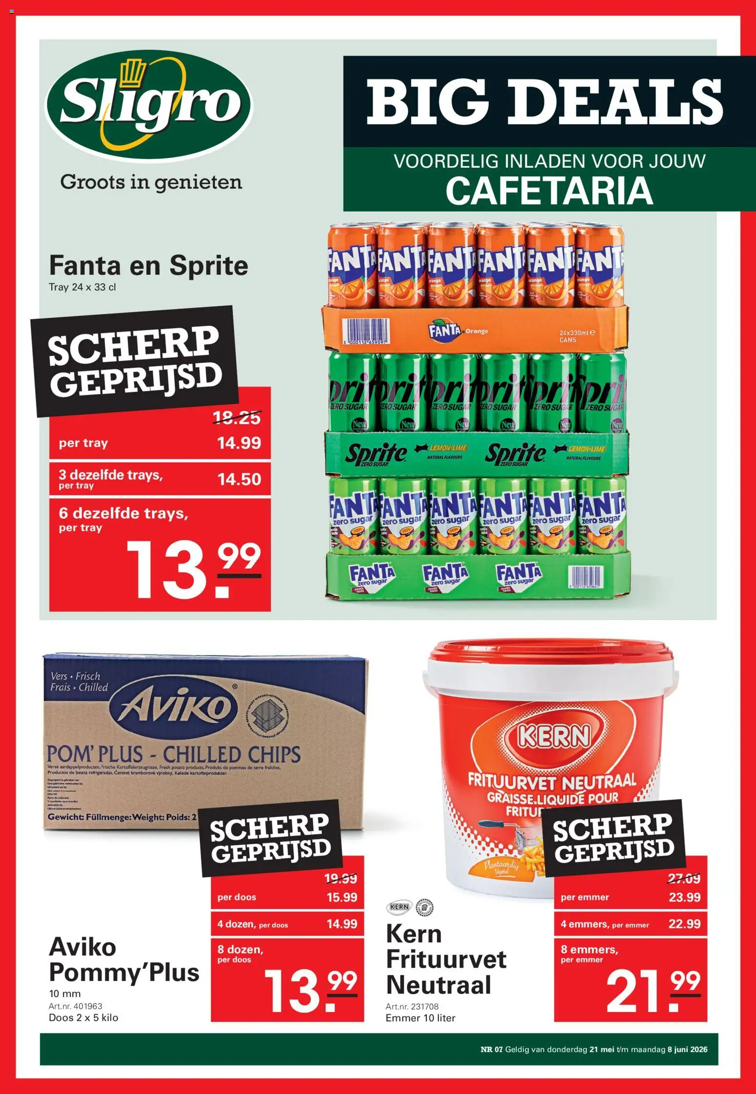 Voorbeeld van Sligro folder - Big Deals Cafetaria van winkel Sligro geldig vanaf 21-05-2026