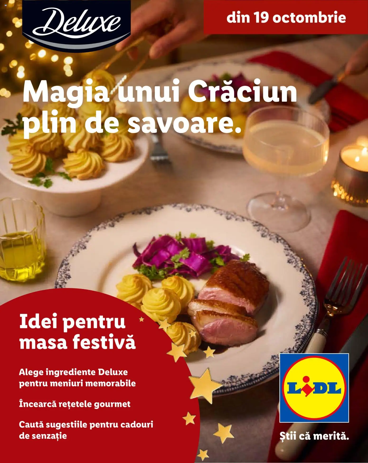 Previzualizarea de cataloage: Lidl Lidl Catalog Deluxe valabil de la 19.10.2026 - Masă, Deluxe