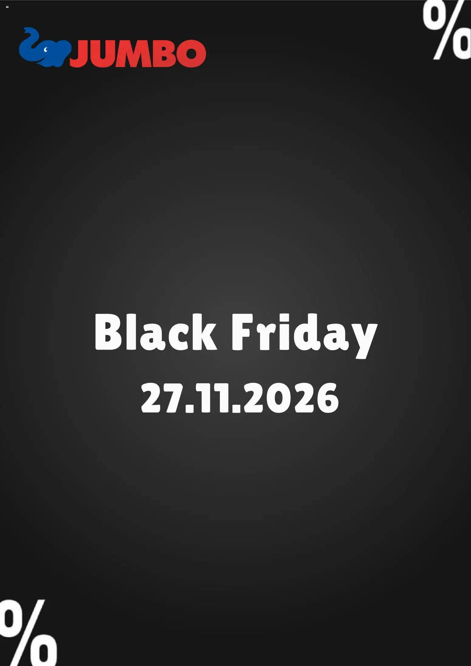 Vorschau des Merkblatts Jumbo Black Friday Vorankündigung vom Shop Jumbo gültig von 23.10.2026 bis 