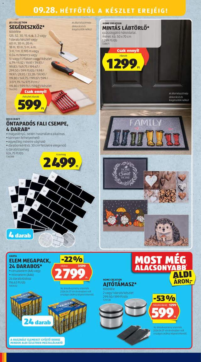 Új Aldi akciós újság 09.24.